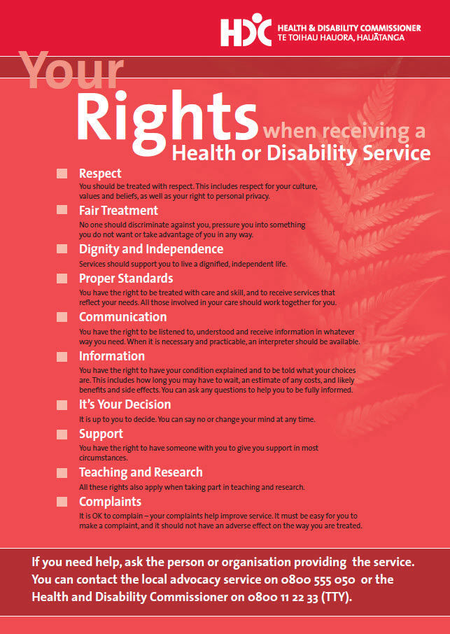 HDC know your rights